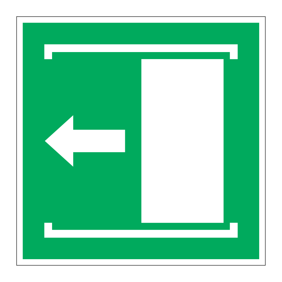 E034 Door slides left to open