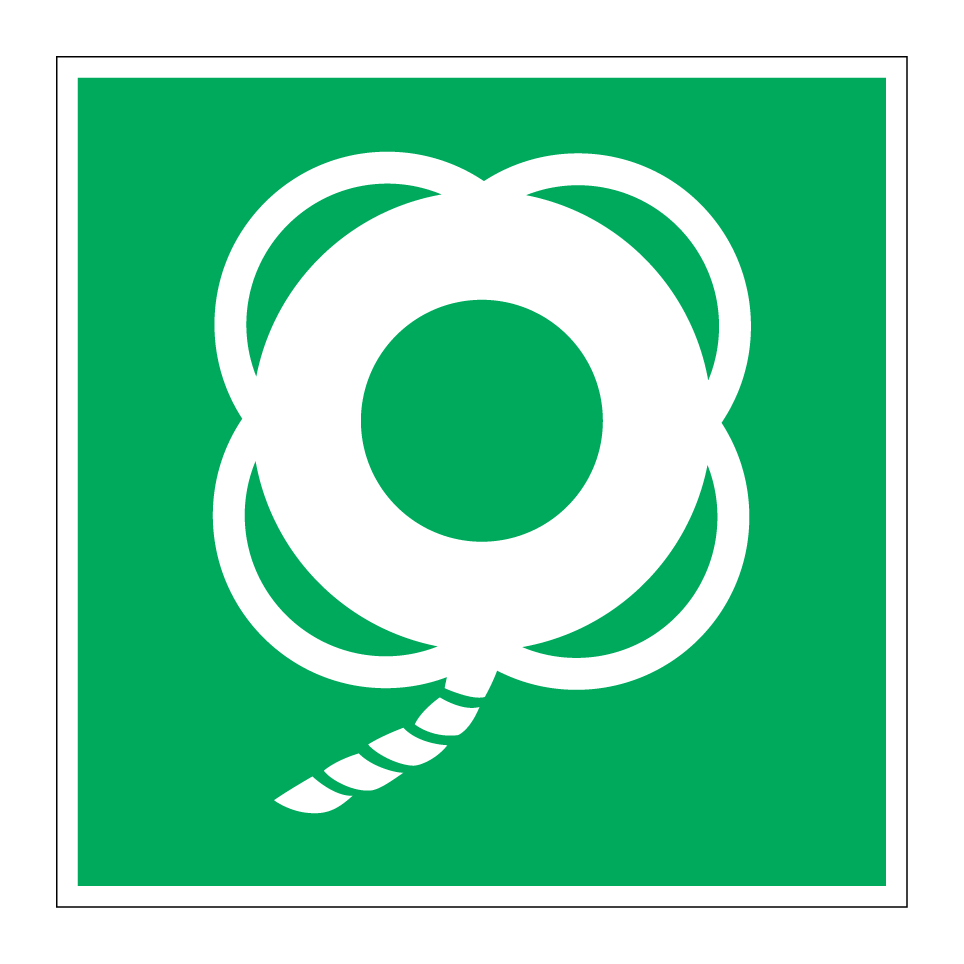 E041 Lifebuoy with line