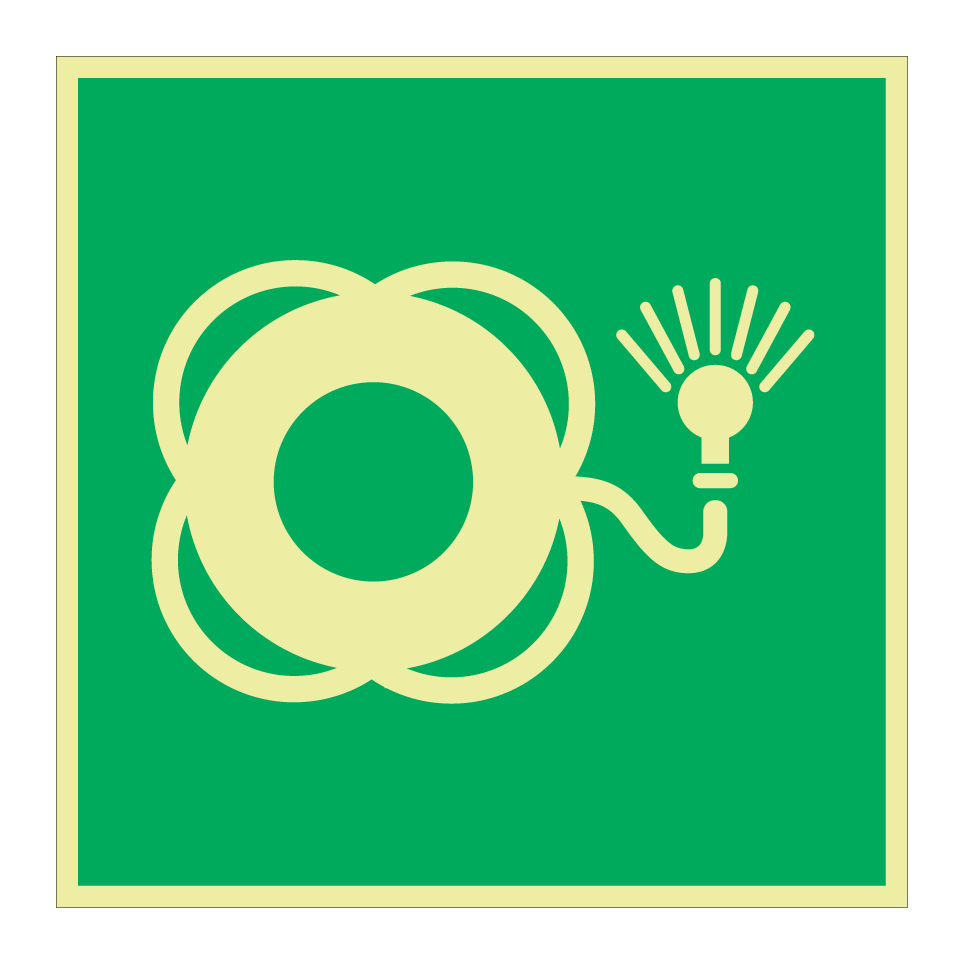 E042 Lifebuoy with light