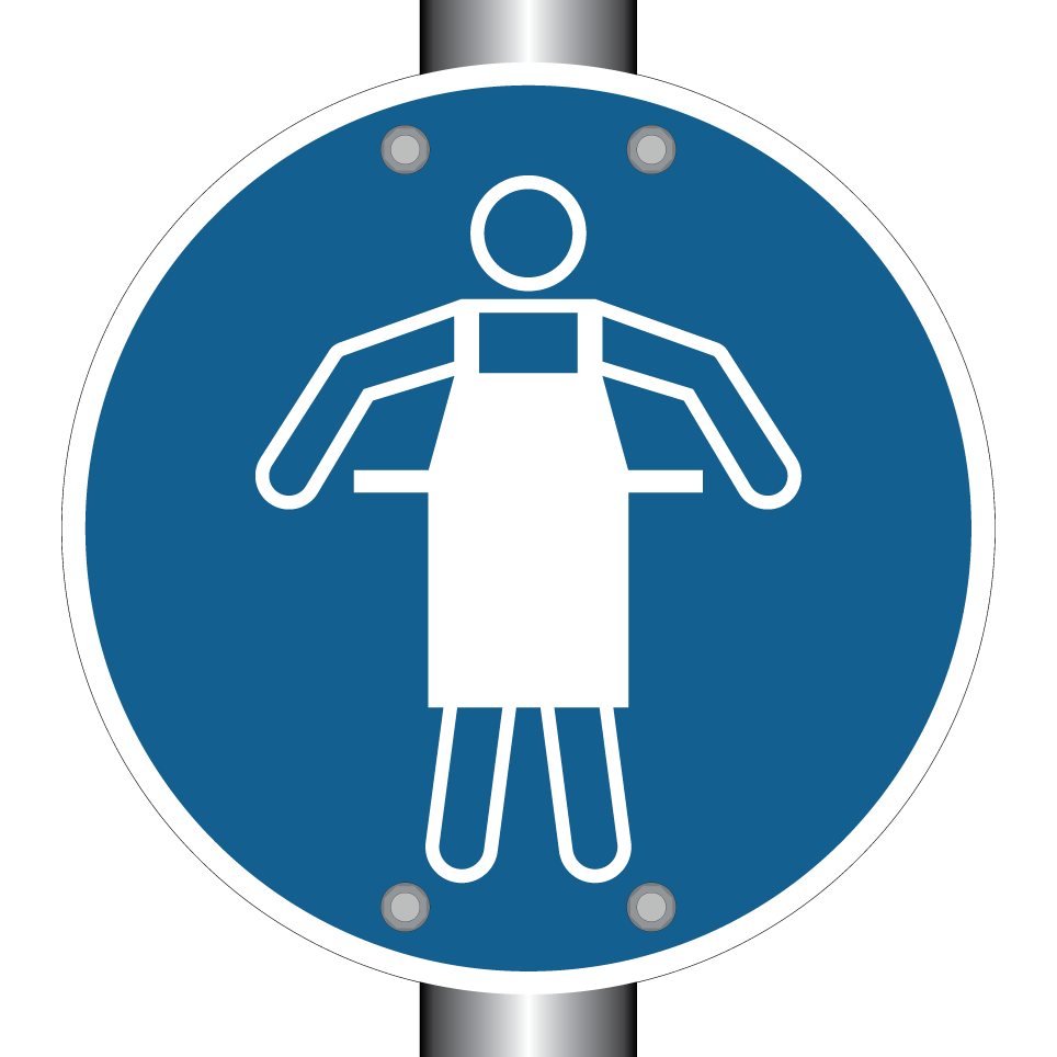 M026 Use protective apron