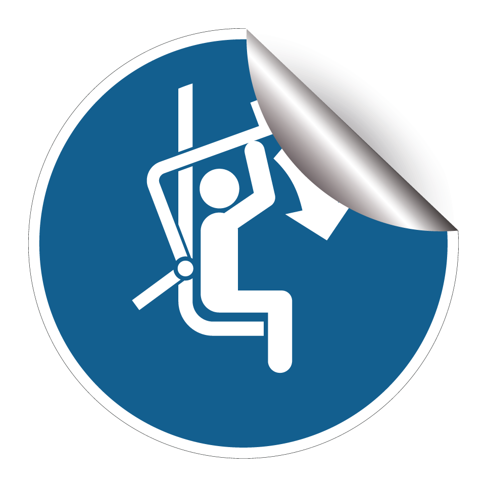 M033 Close safety bar of chairlift