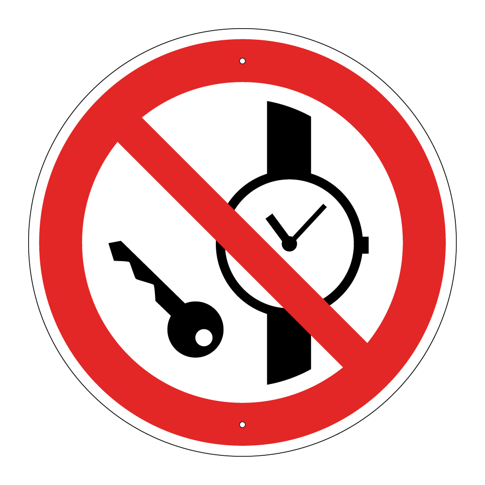 P008 No metallic articles or watches