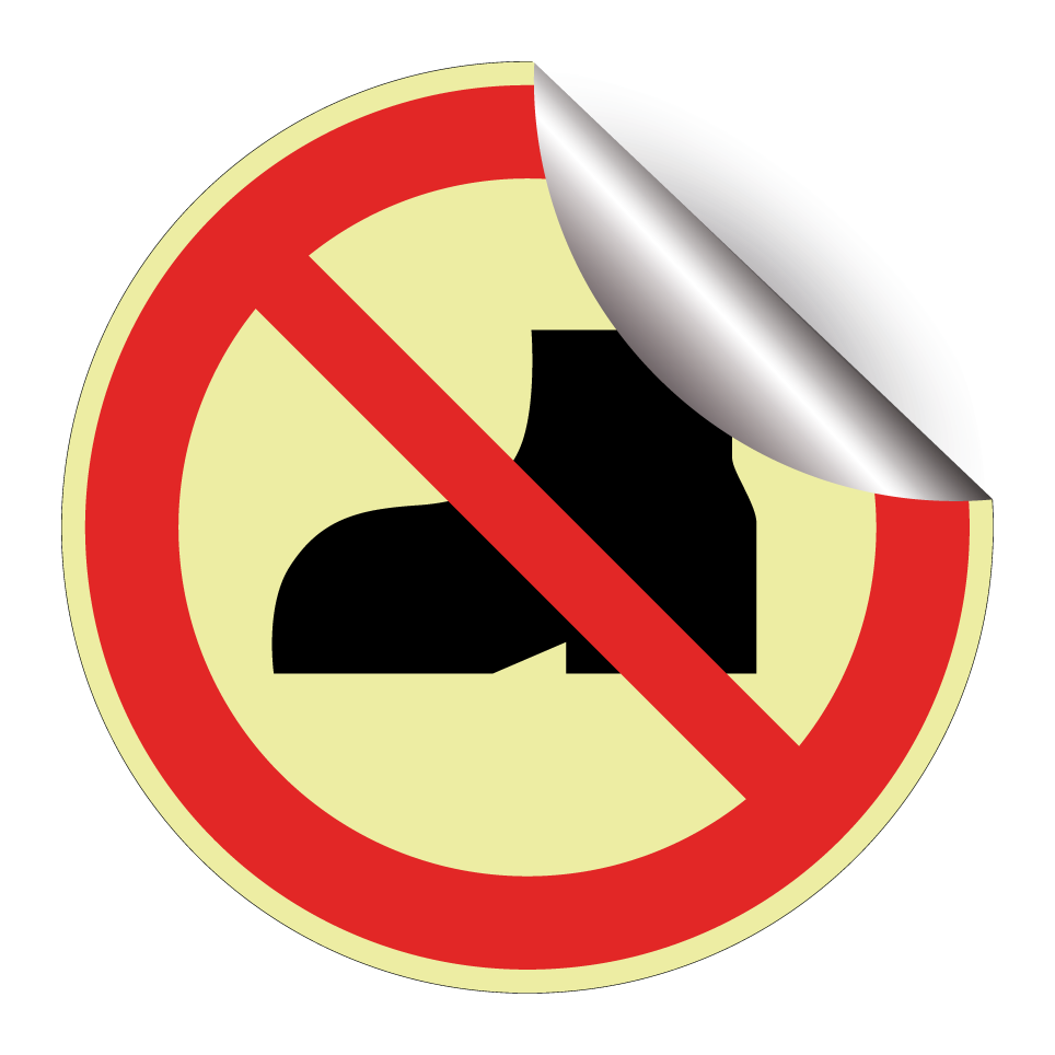 P060 No outdoor footwear