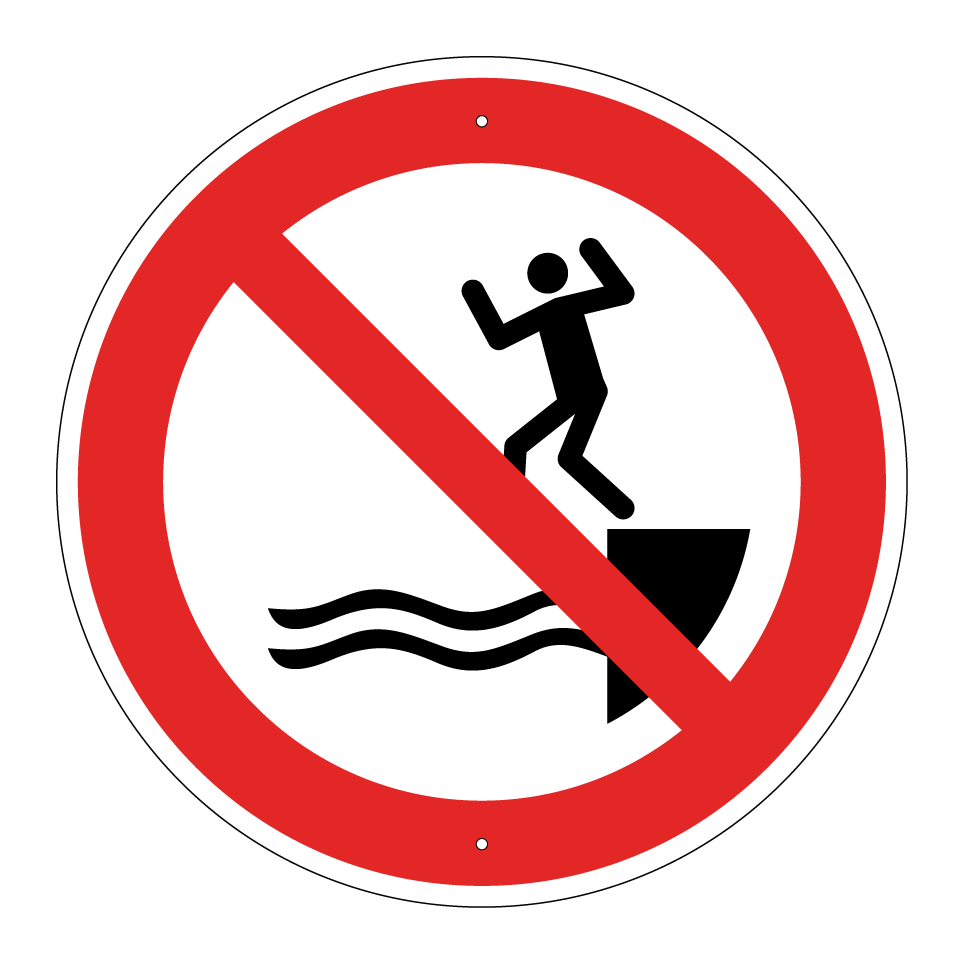 P061 No jumping into water