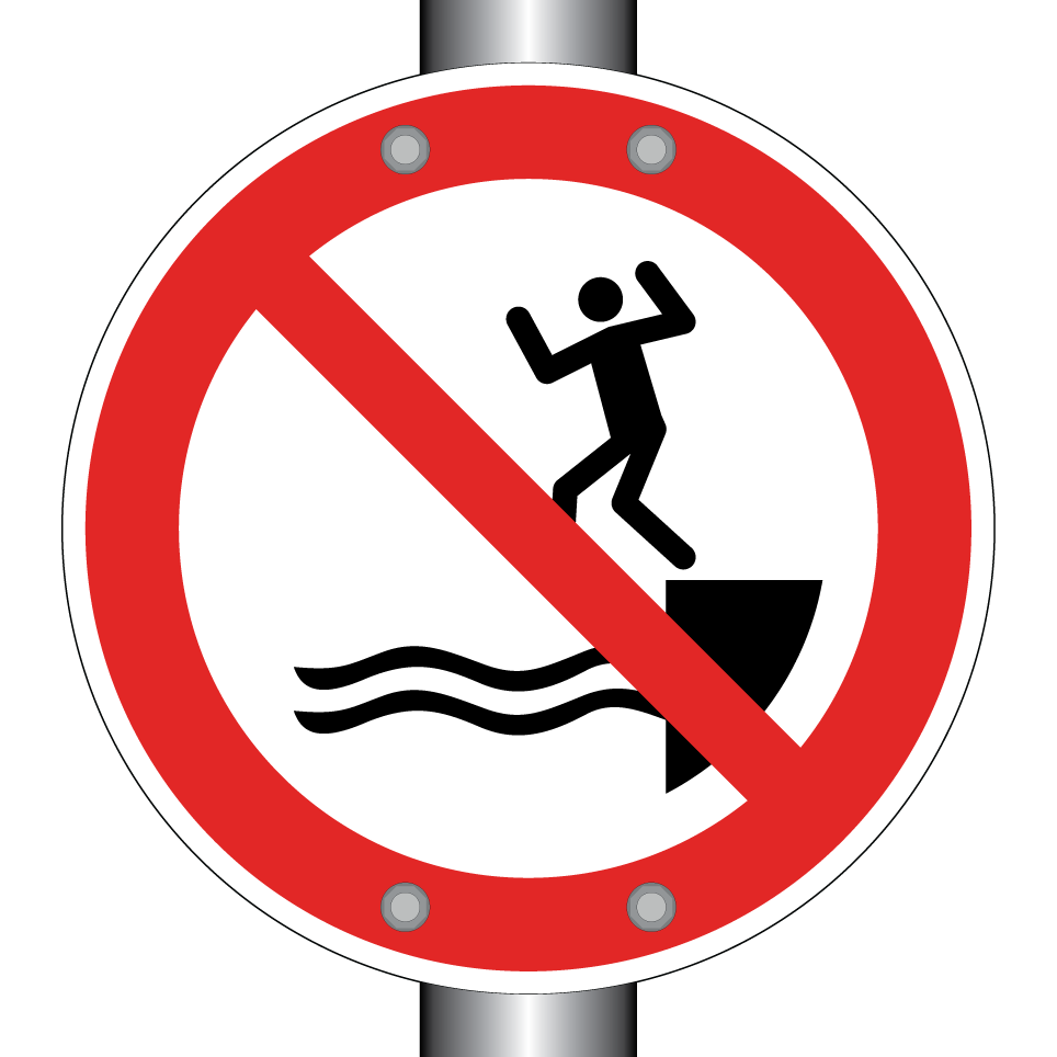P061 No jumping into water