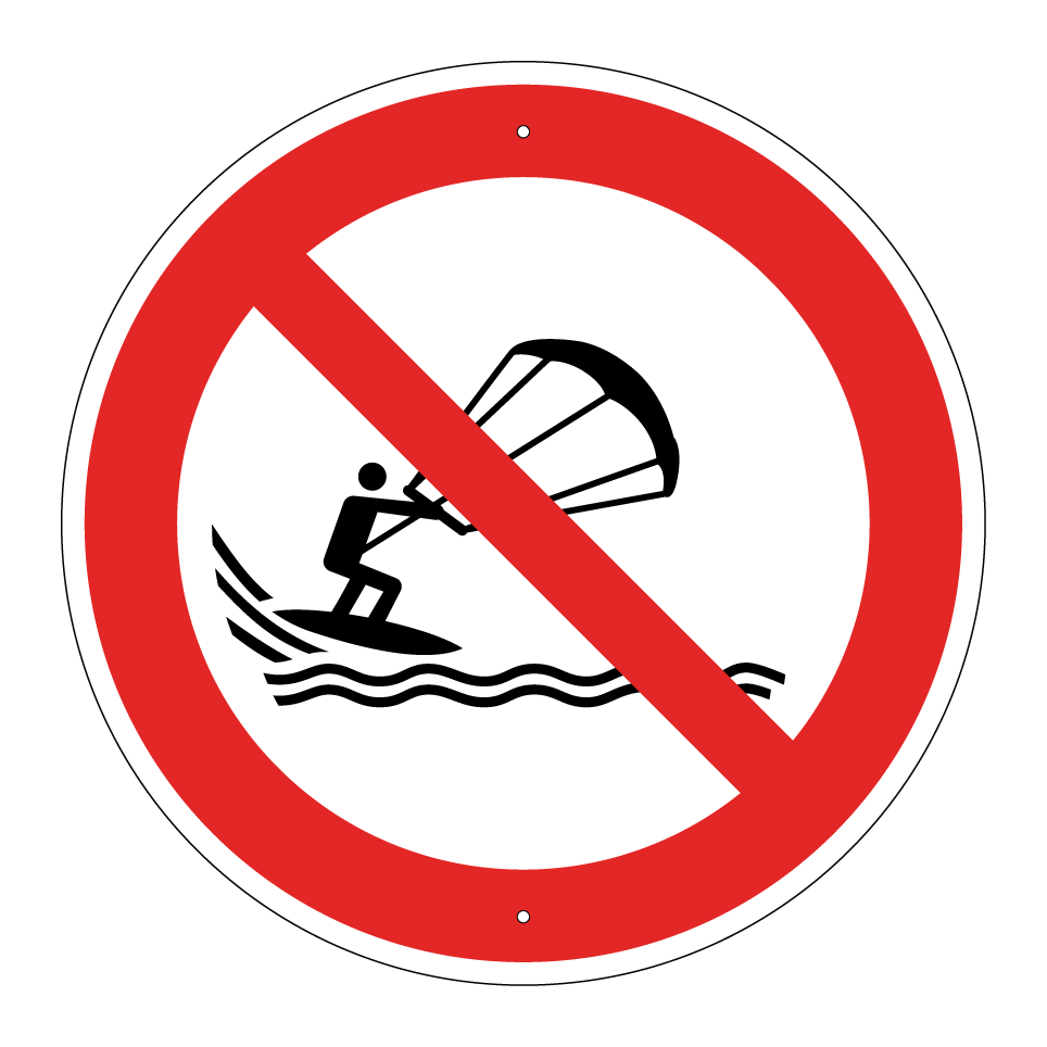 P065 No kite surfing