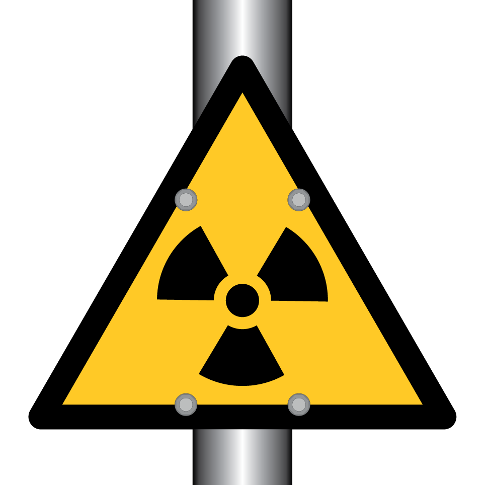 W003 Warning Radioactive material or ionizing radiation