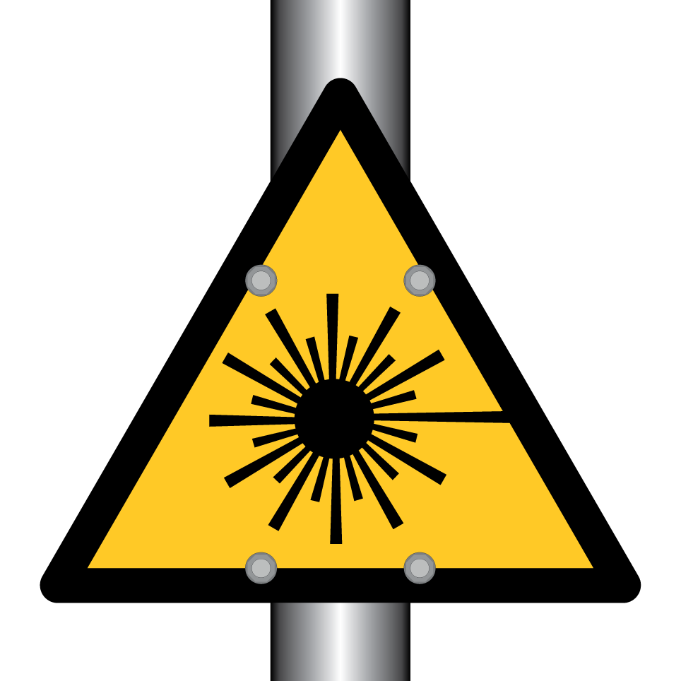 W004 Warning Laser beam