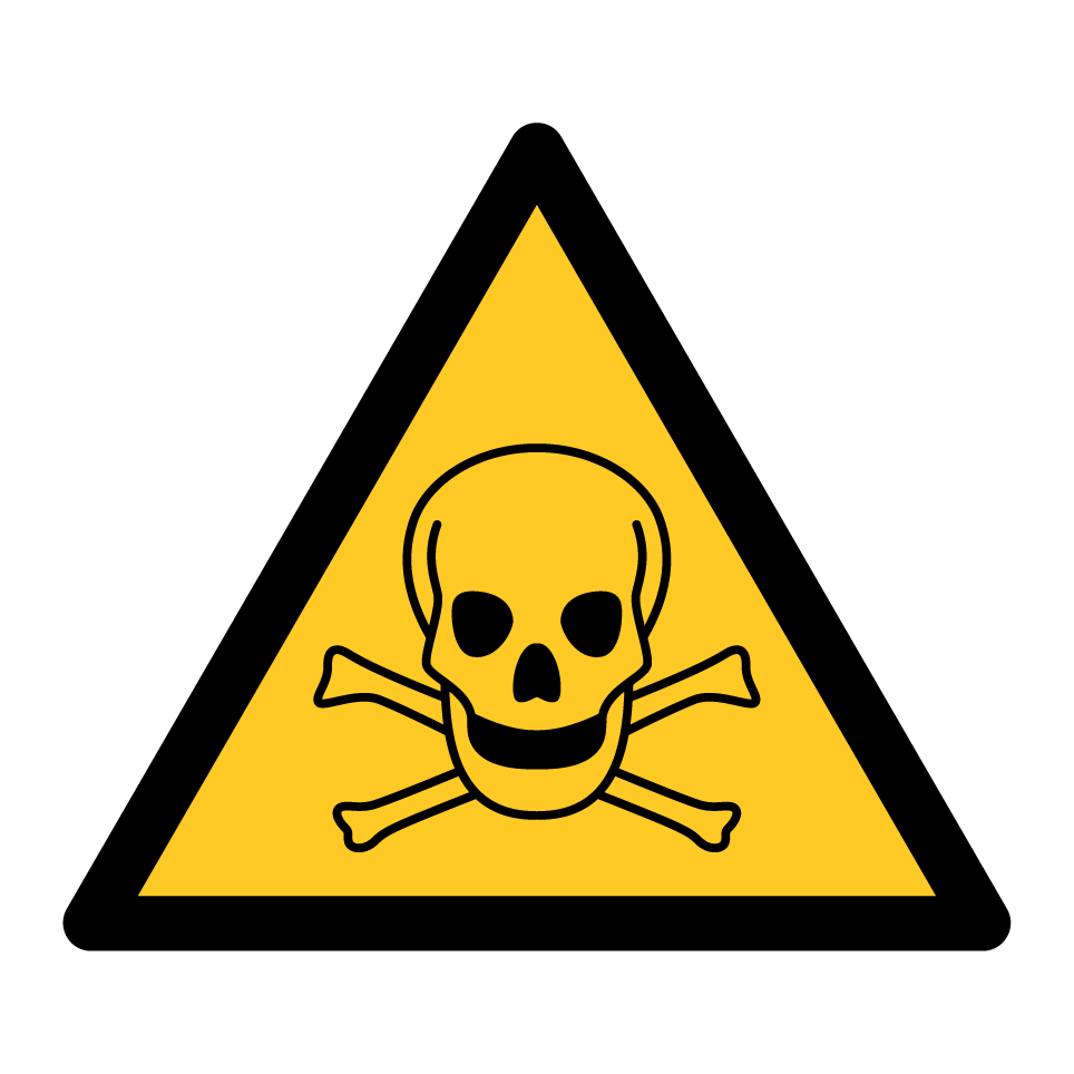 W016 Warning Toxic material