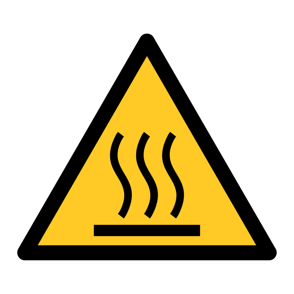 W017 Warning Hot surface