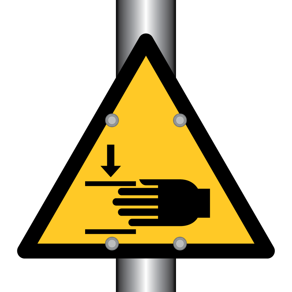 W024 Warning Crushing of hands