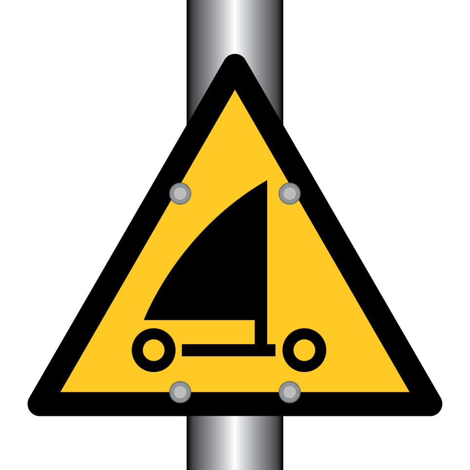 W059 Warning Sand yachting