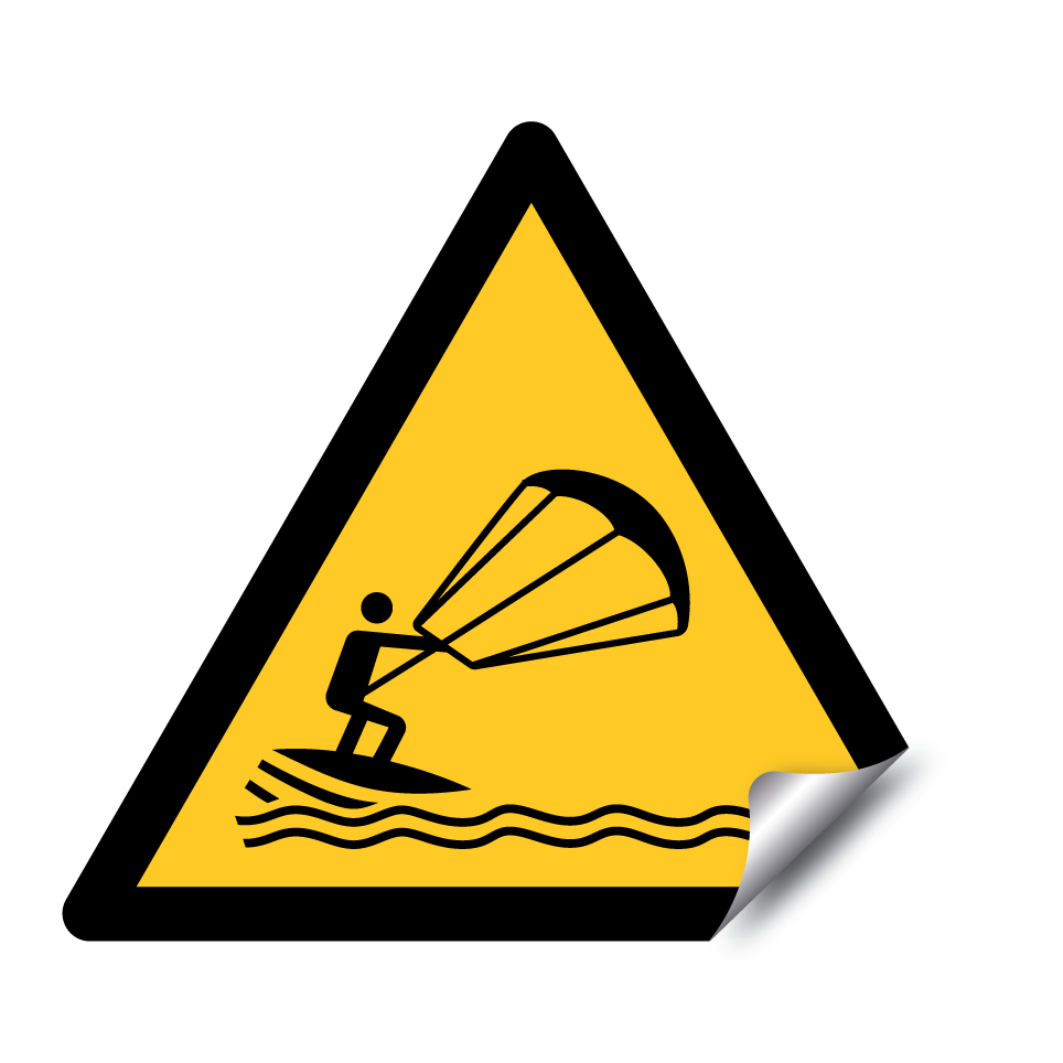 W062 Warning Kite surfing