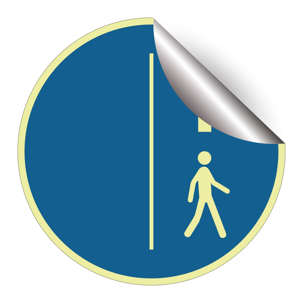 Pedestrian keep to right