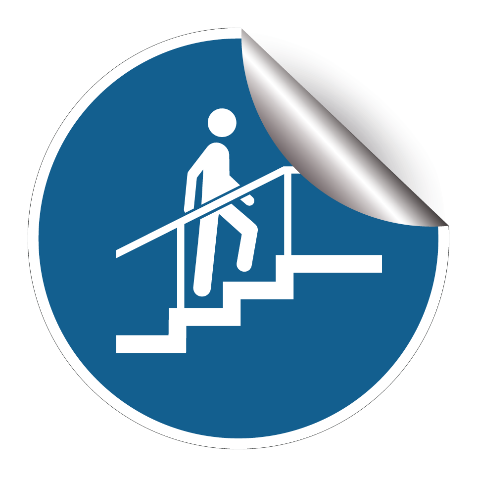 Use stairs with handrail