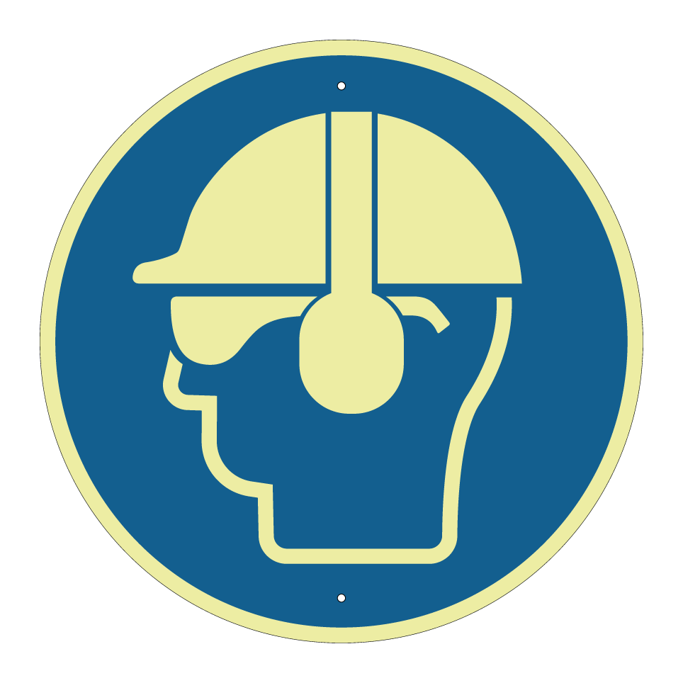 Wear helmet with goggles and ear protection