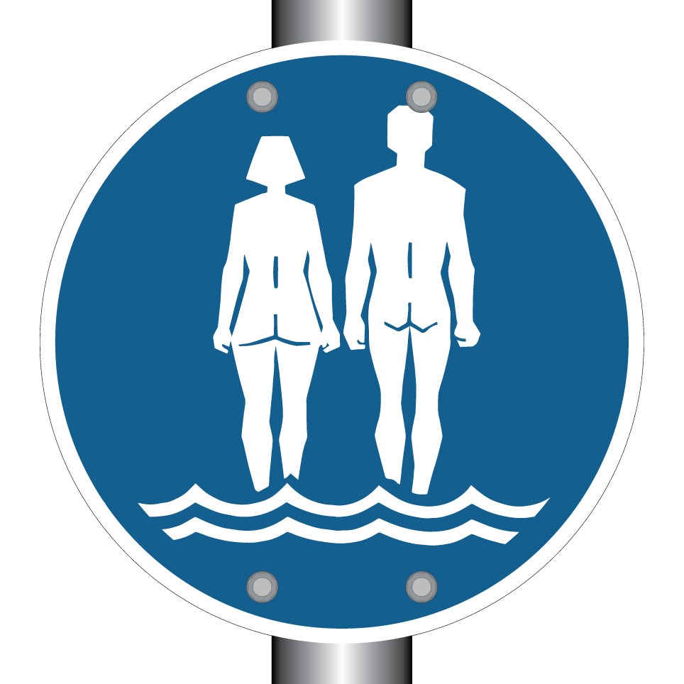 Nudist bathing