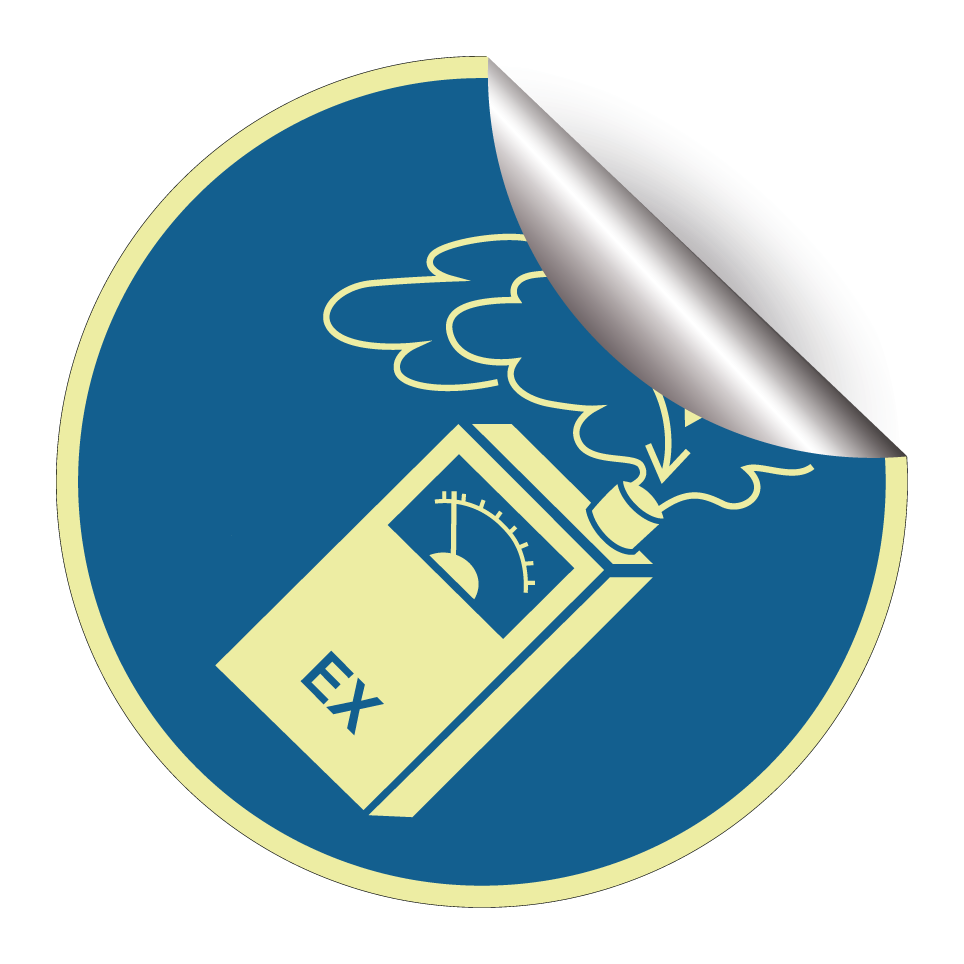 Explosion measurement device in use