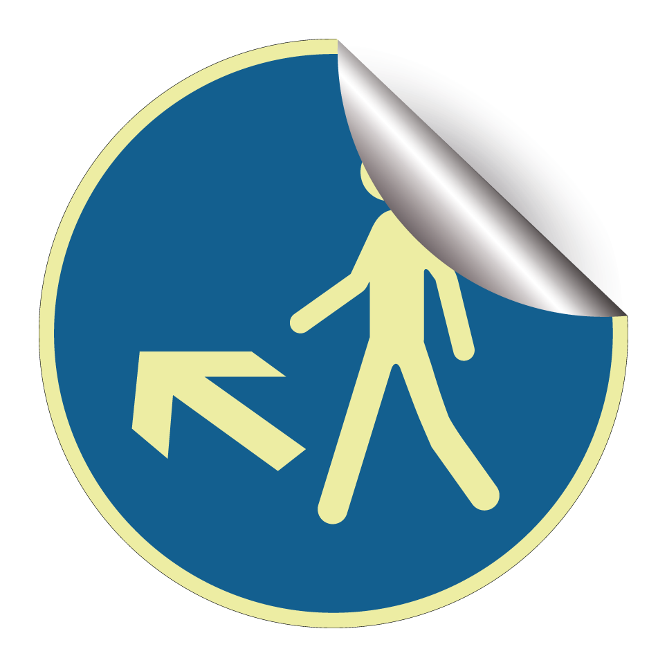 Pedestrian route to the left