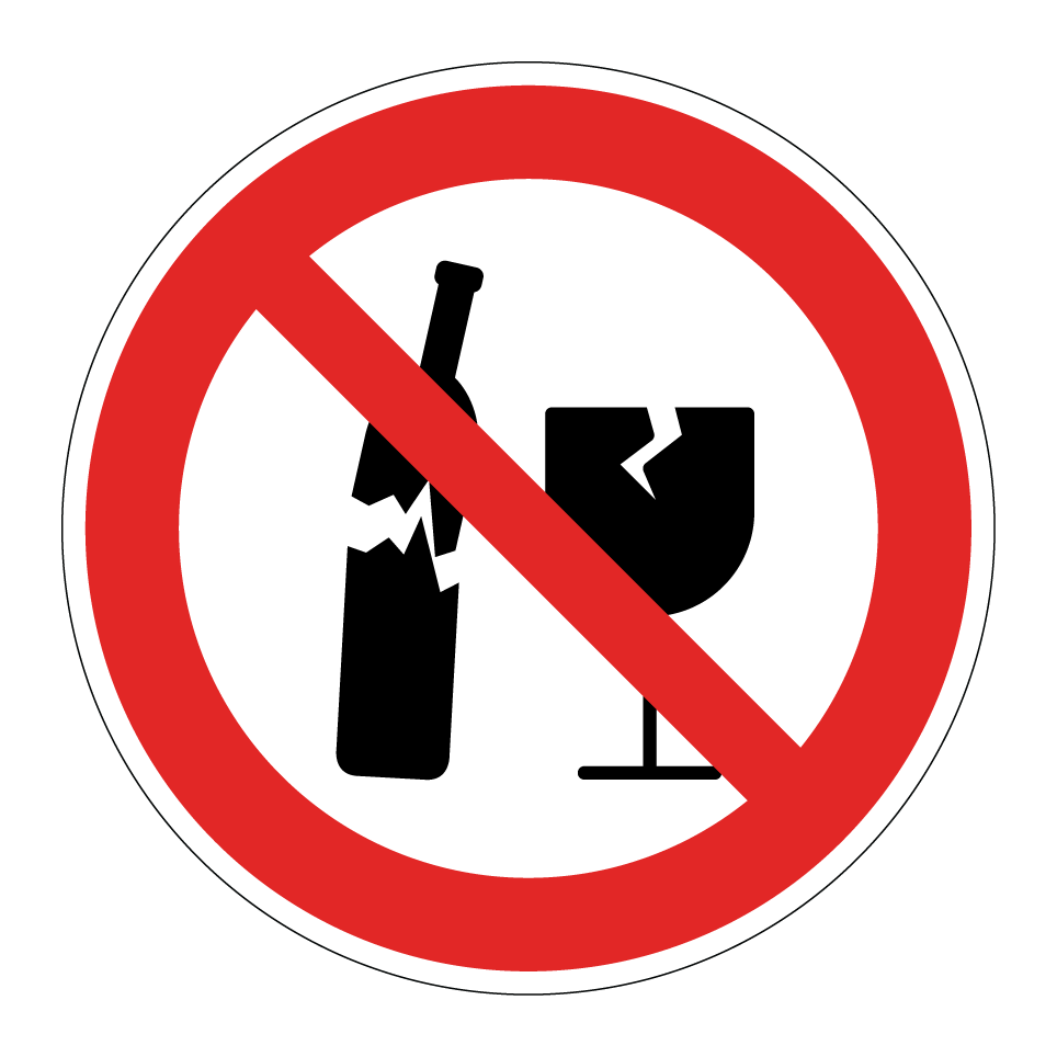 No broken glass