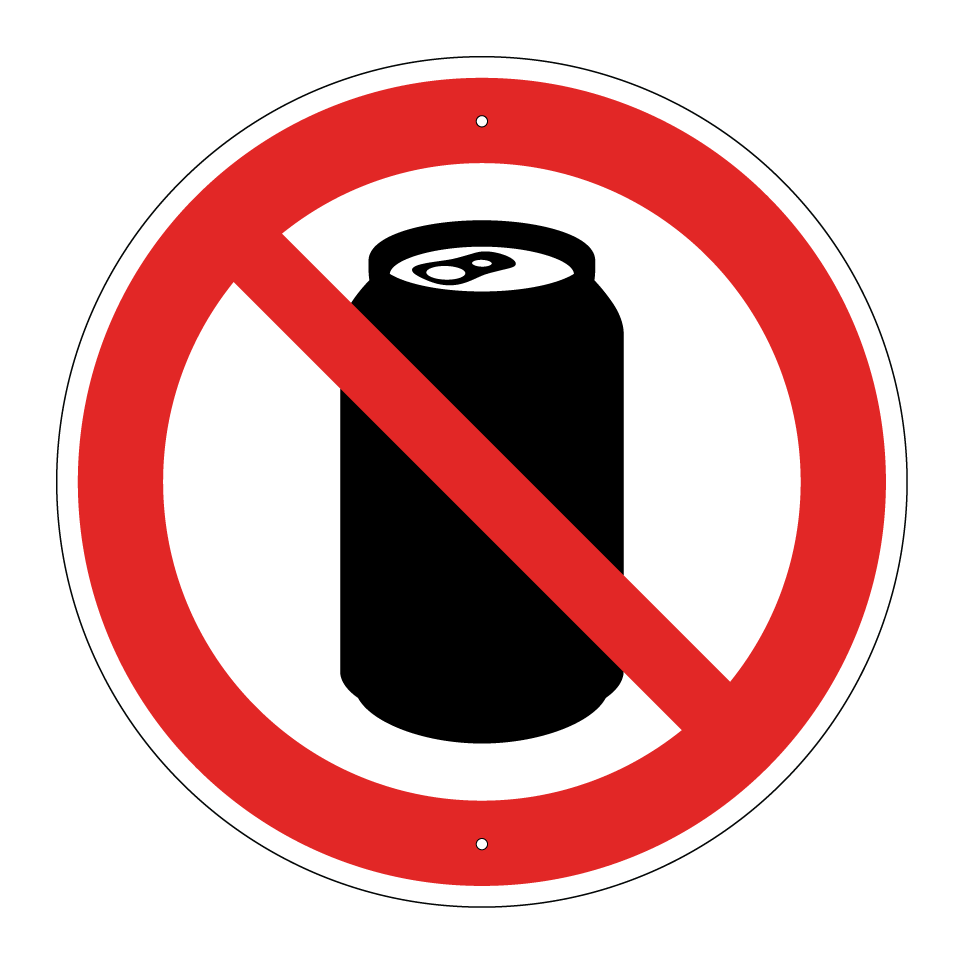 No canned drinks