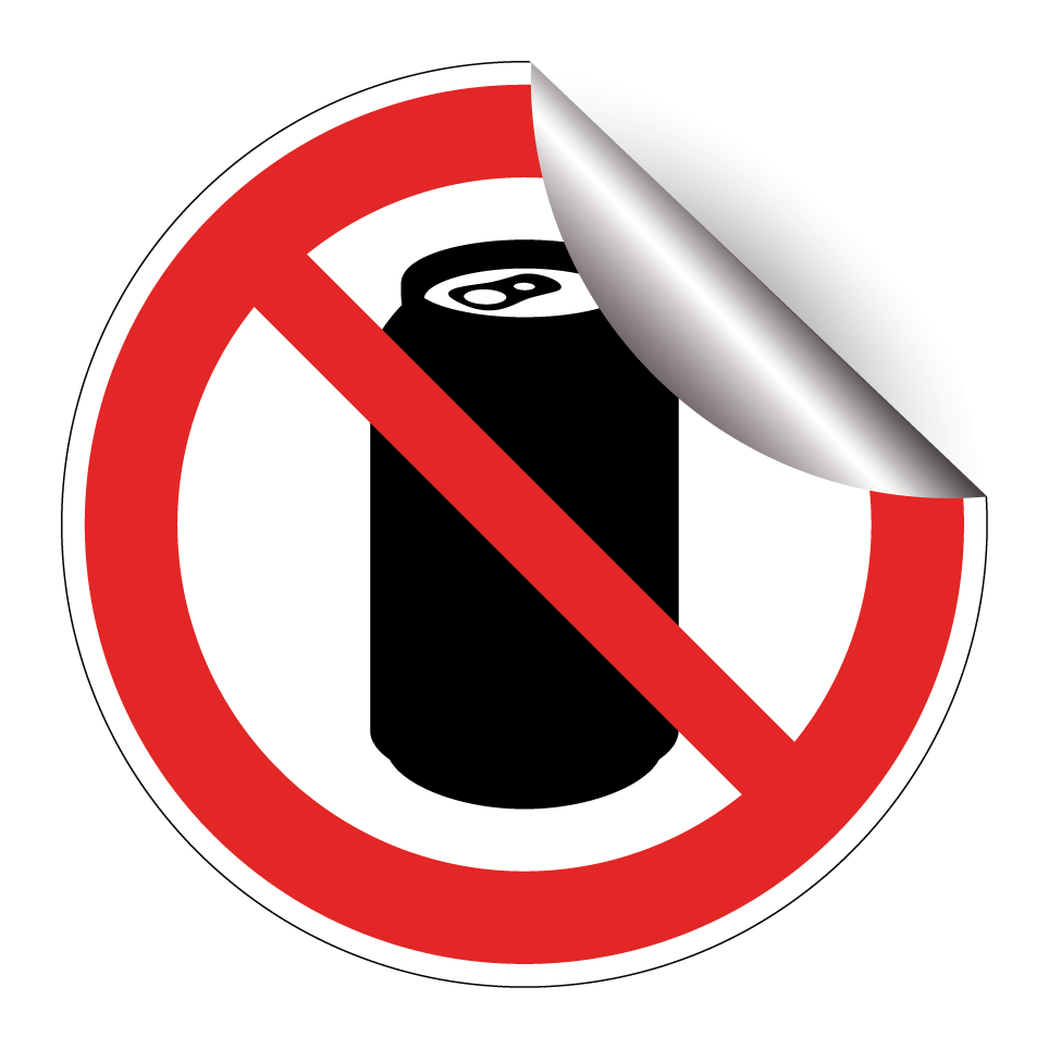 No canned drinks