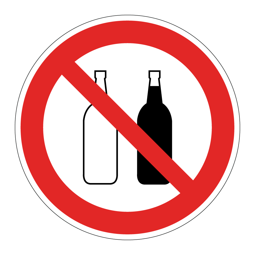 No glass bottles