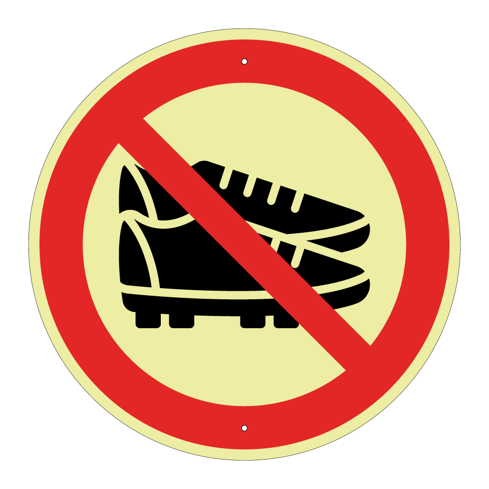 No football shoes