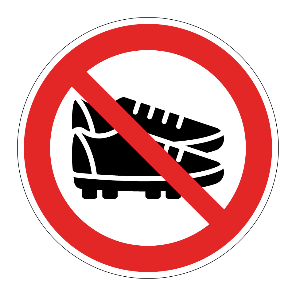 No football shoes