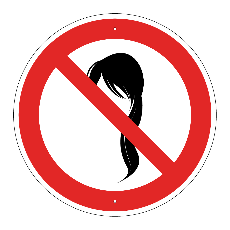 No loose hair