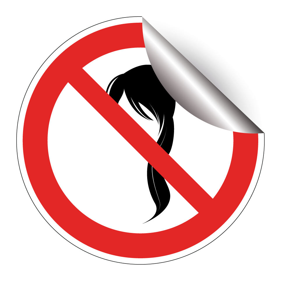 No loose hair