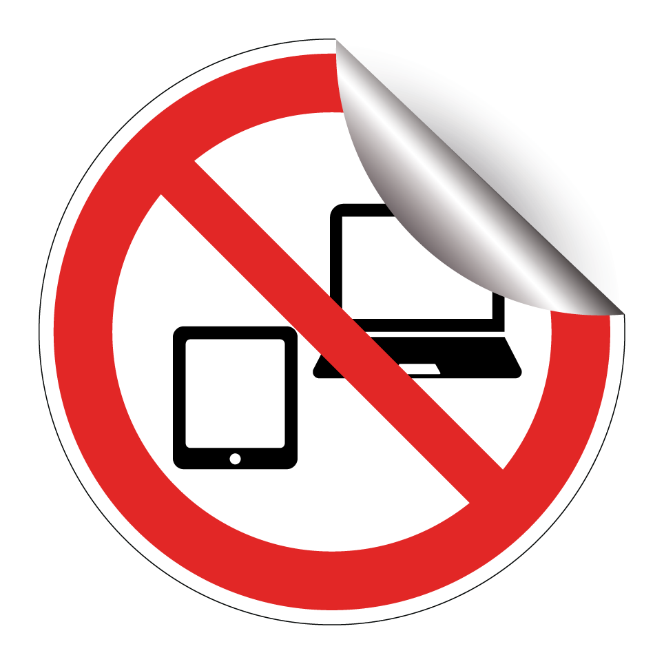 No electronic devices