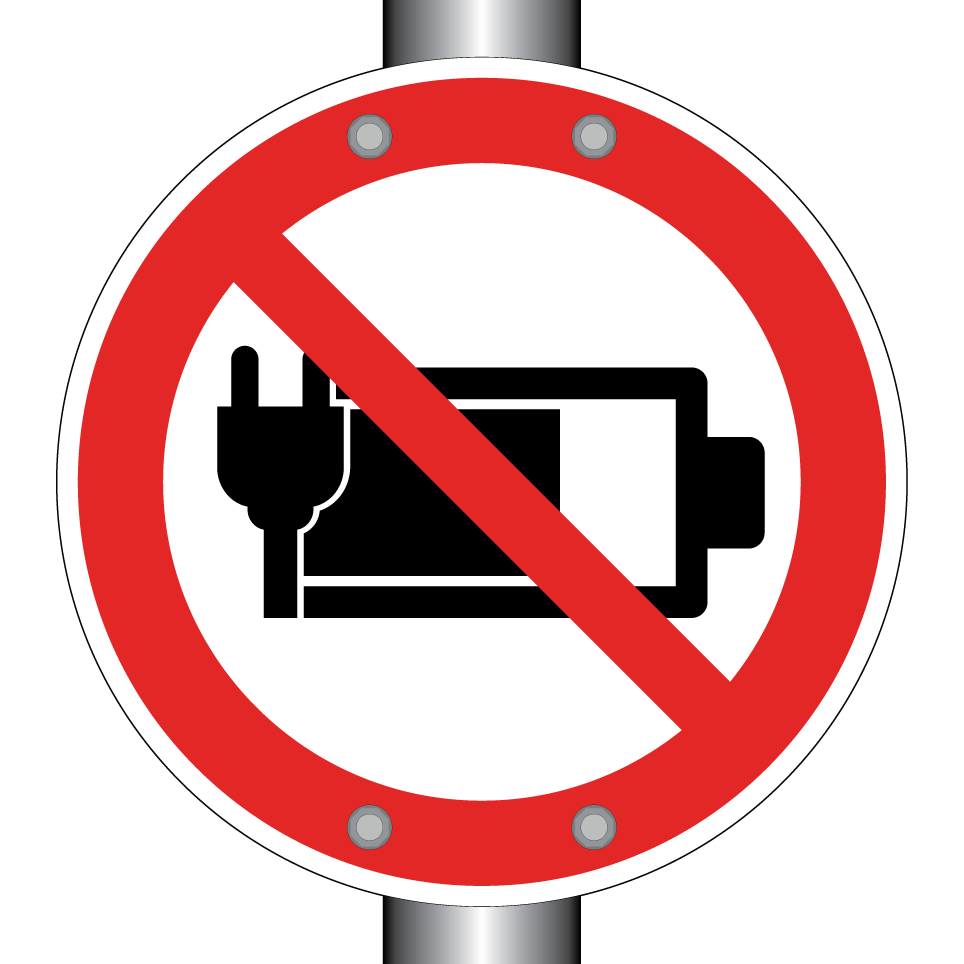 No charging battery