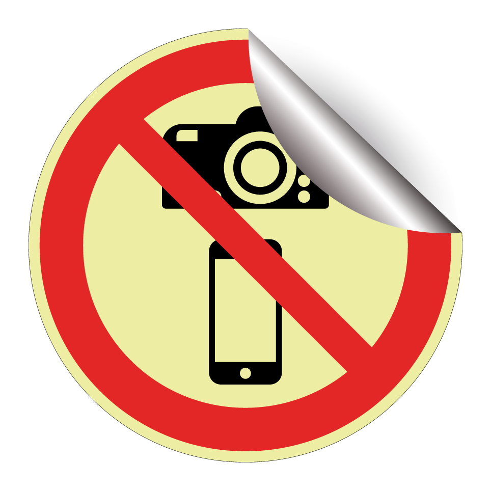 No photography with cameras or mobile phones