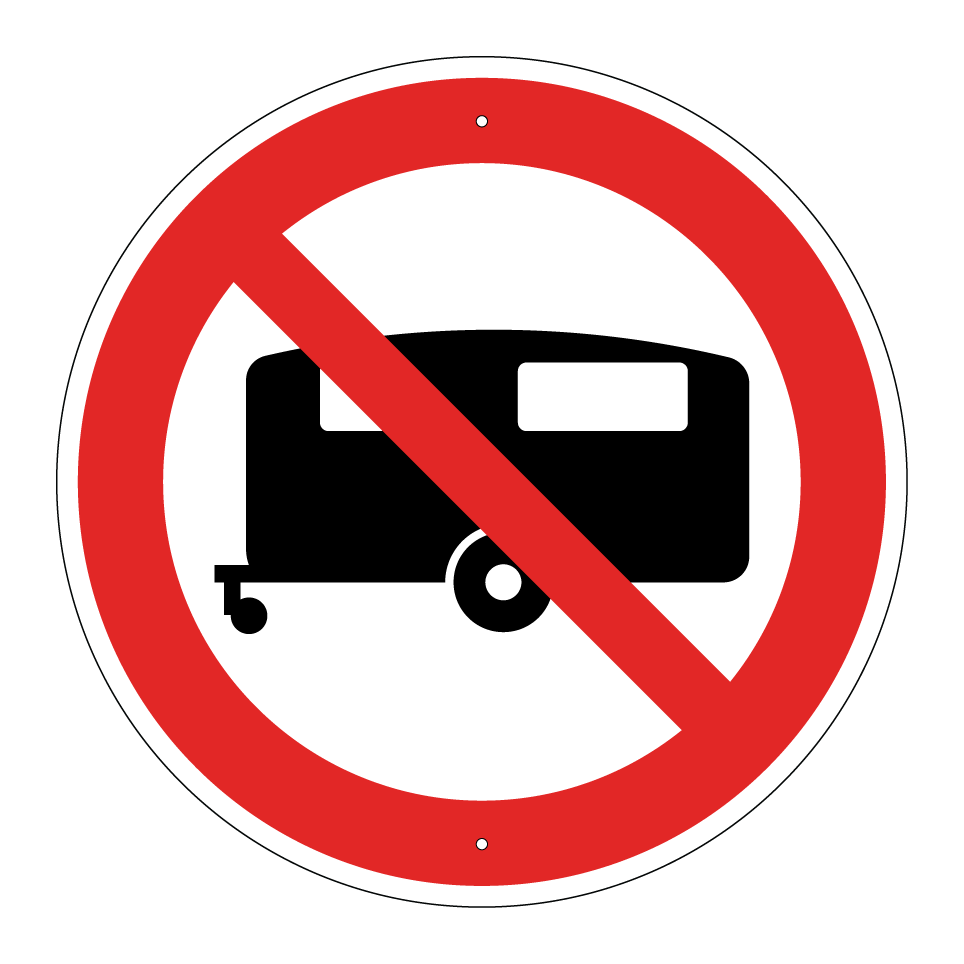 No caravans