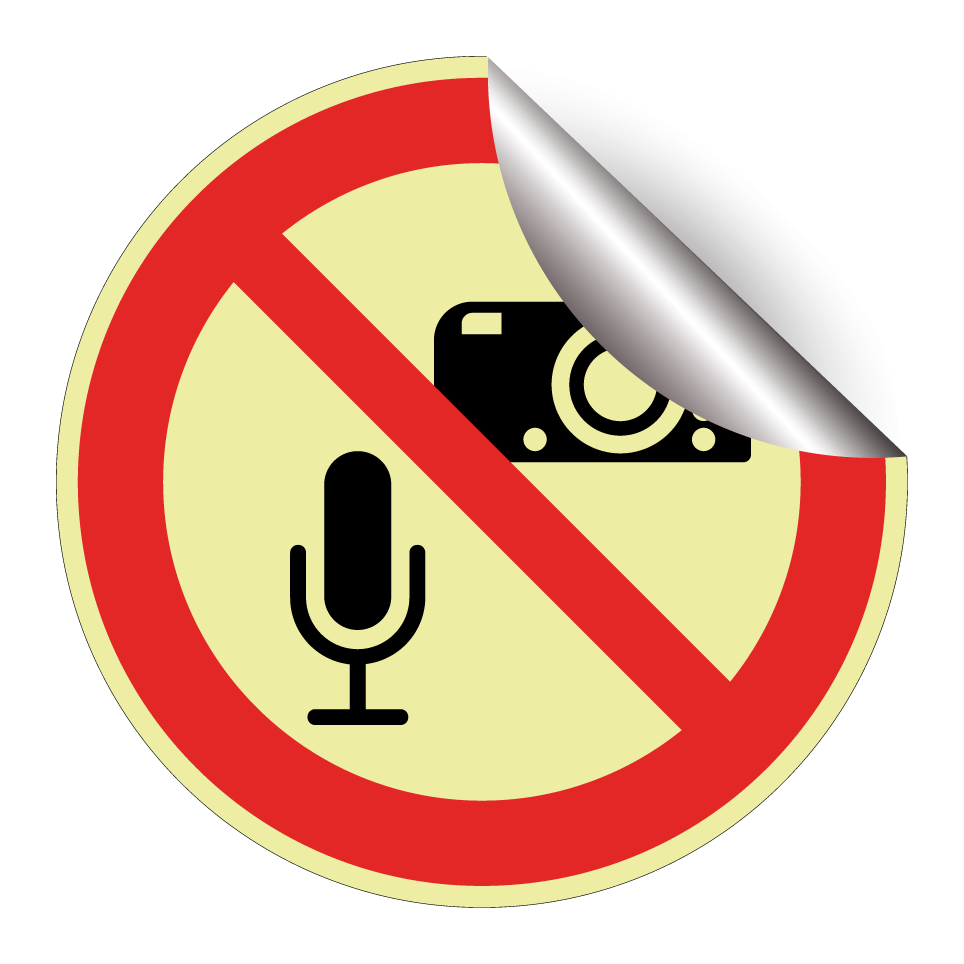 No audio recording or photography