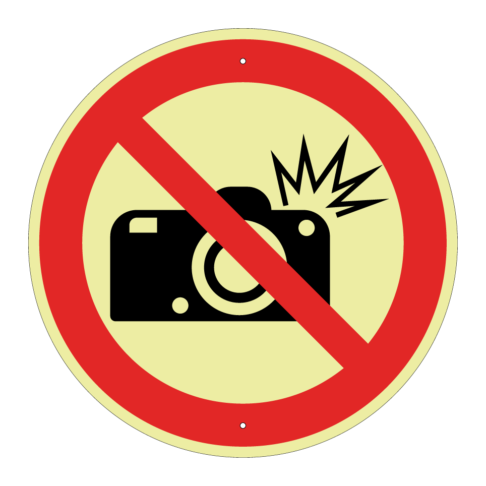 No camera flash