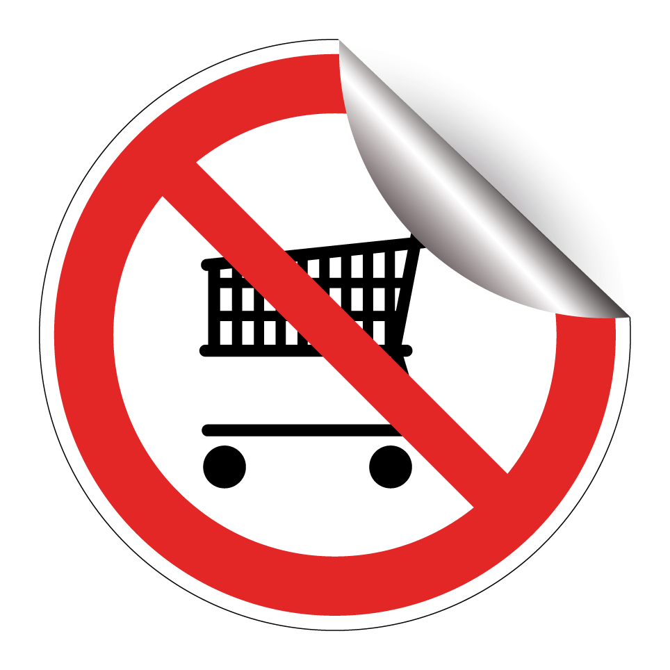 No shopping carts