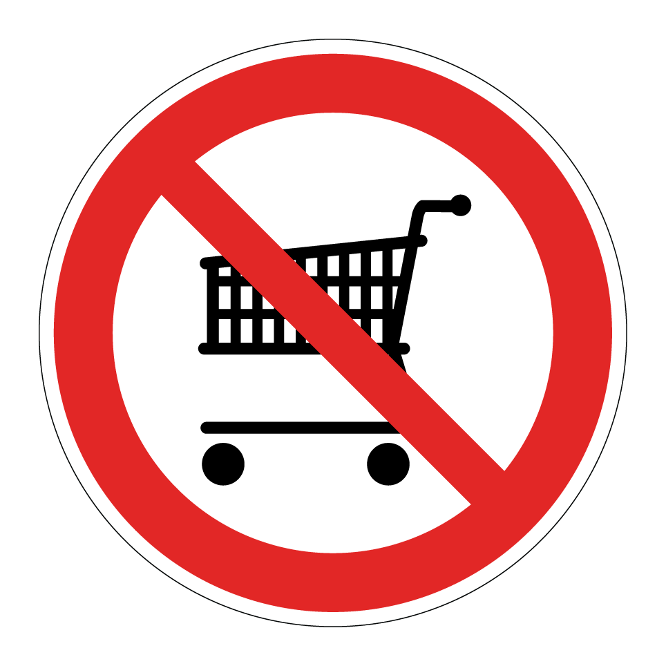 No shopping carts