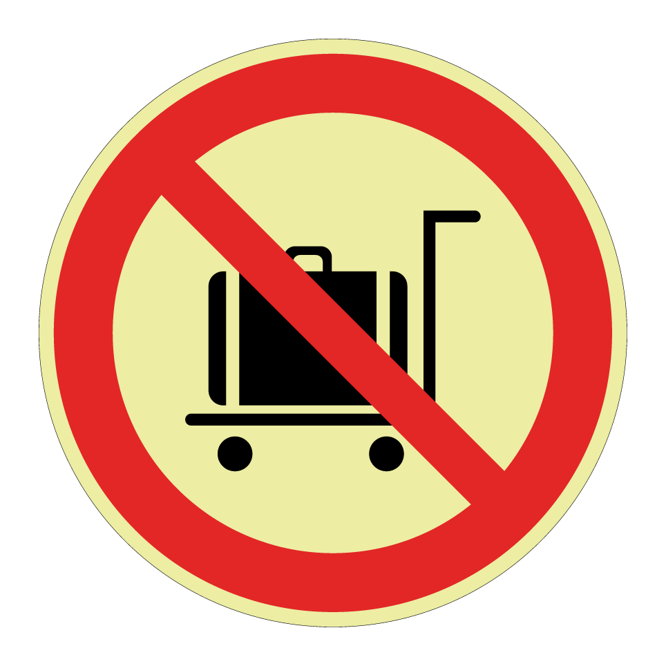 No luggage trolleys