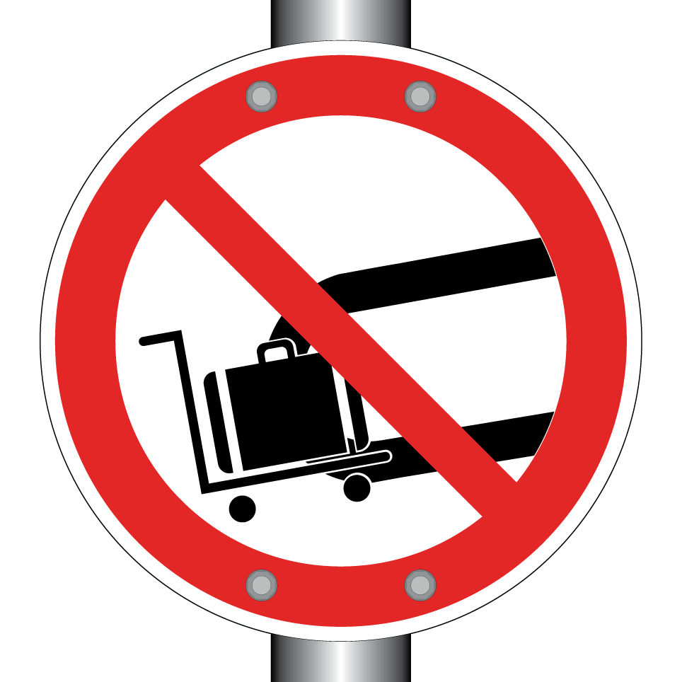 No luggage on conveyor belt