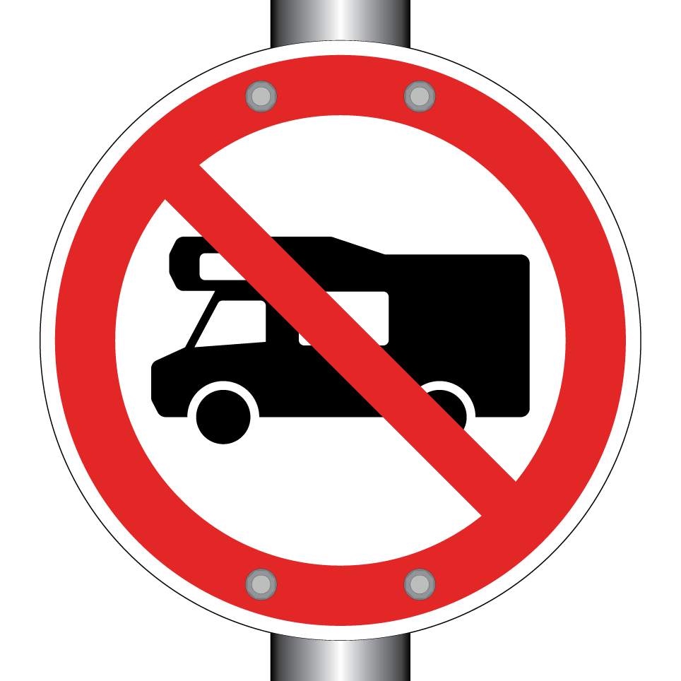 No motorhomes