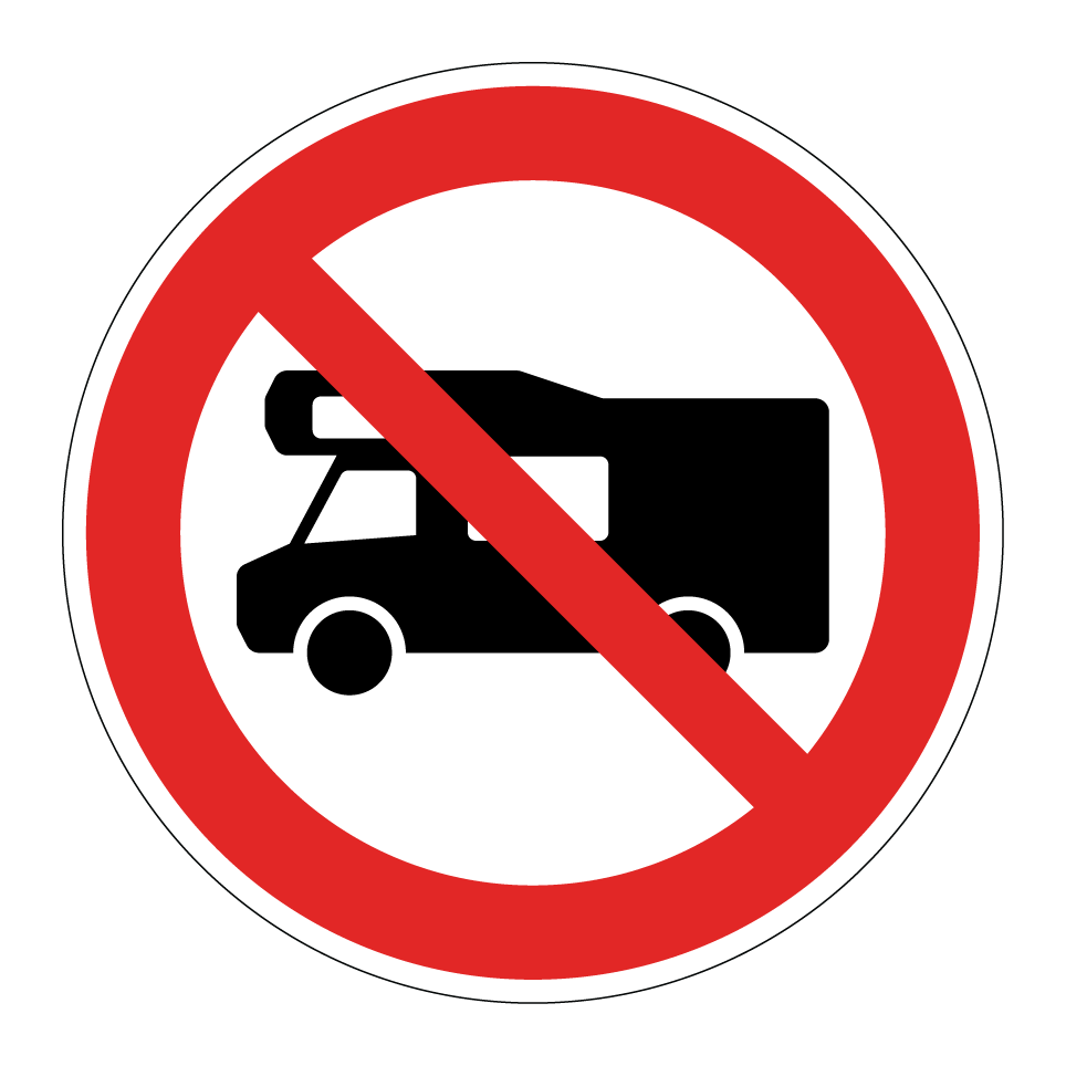 No motorhomes