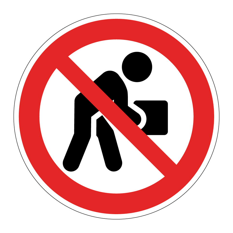 No manual handling of luggage