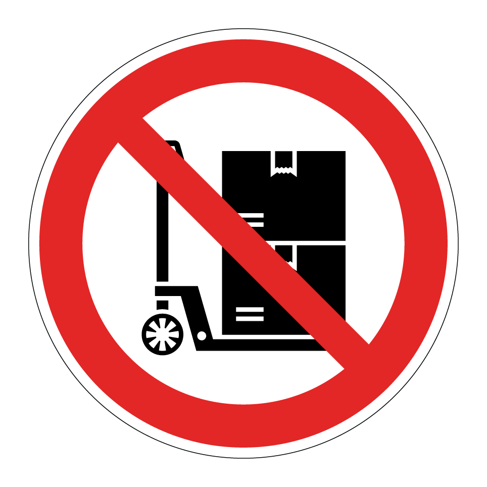 No pallet truck use