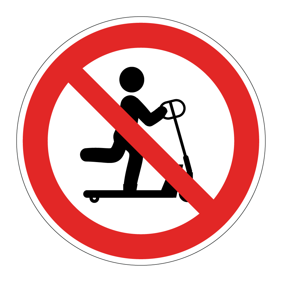 No pallet truck riding