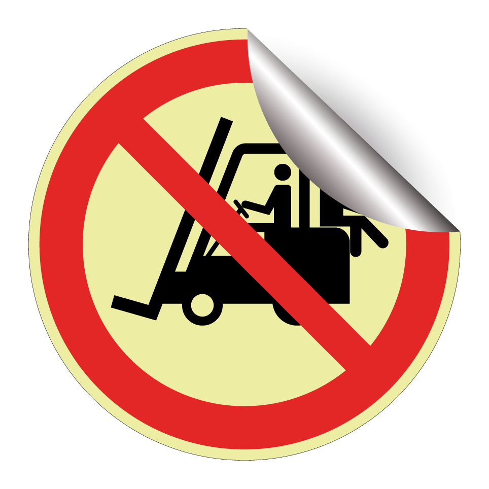 No passengers on forklift