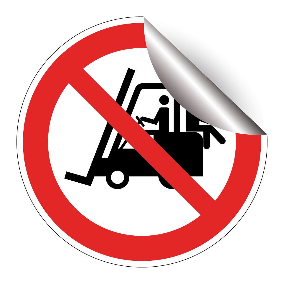 No passengers on forklift