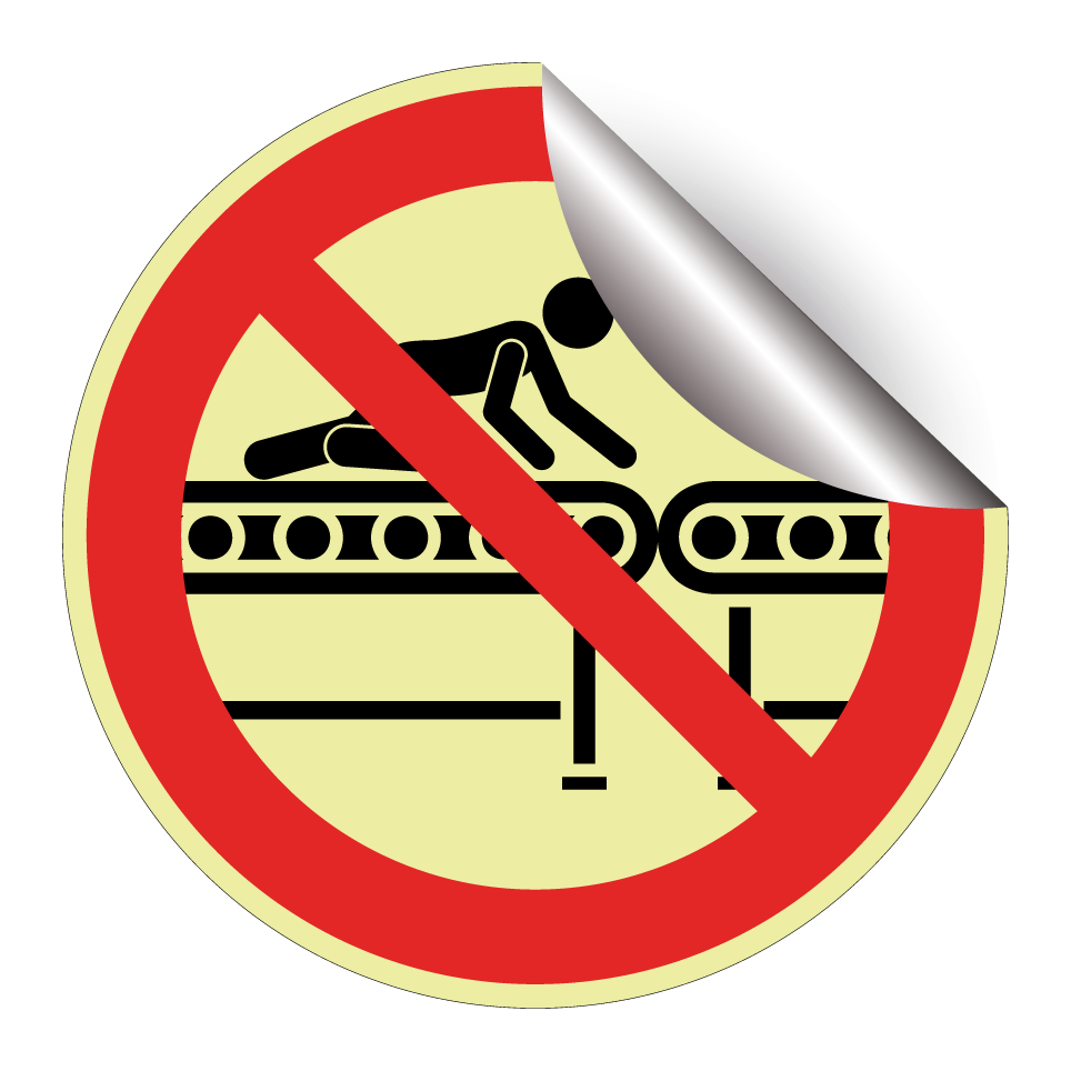 No crawling on conveyor