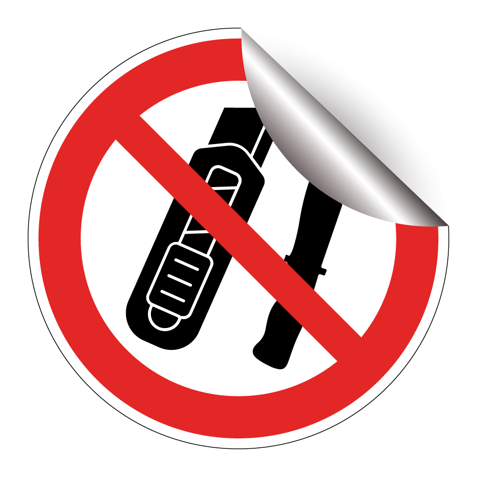 No sharp tools or knives